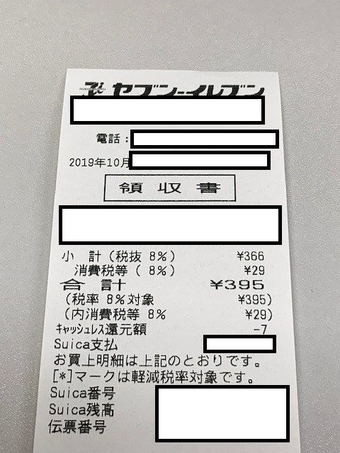 Suicaの電子マネー機能を使って消費税のキャッシュレスポイント還元を受けてきました