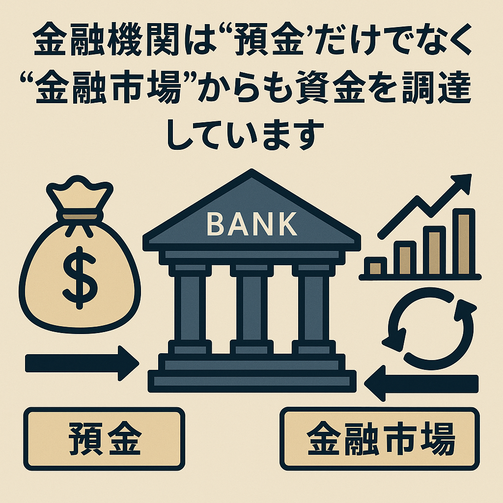 経営者・経理担当者の方むけ:金融機関は“預金”だけでなく“金融市場”からも資金を調達しています