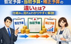 暫定予算・当初予算・補正予算の違いとは？仕組みと流れをわかりやすく解説