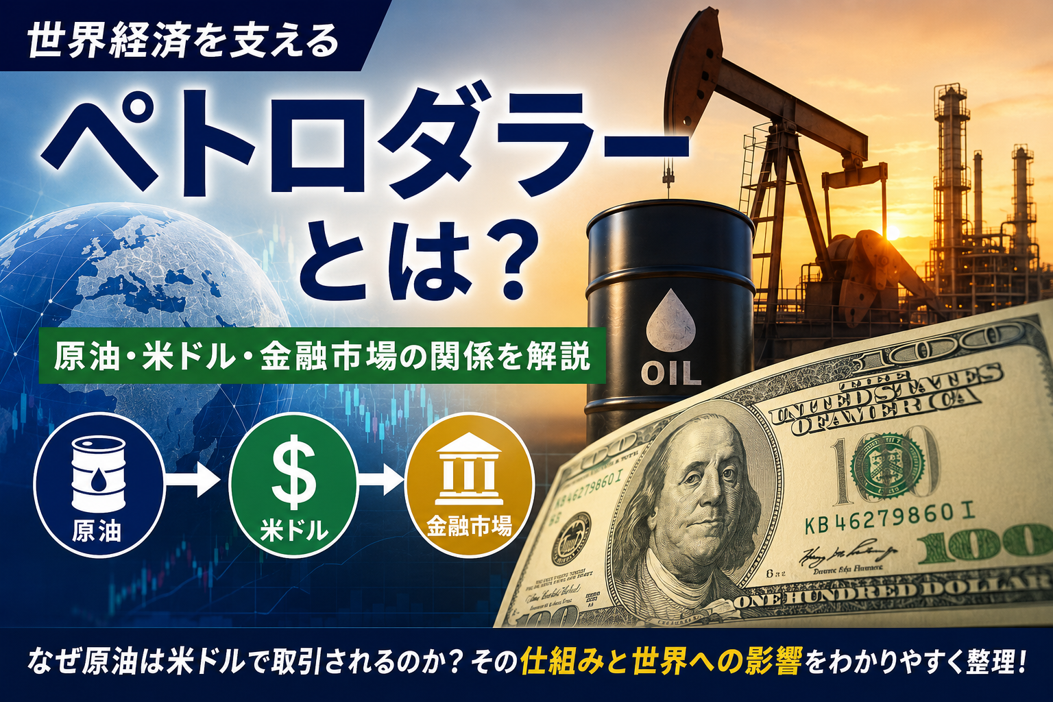 世界経済を支える「ペトロダラー」とは？原油・米ドル・金融市場の関係を解説