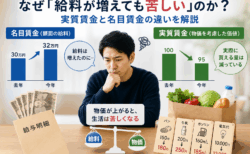 なぜ「給料が増えても苦しい」のか？実質賃金と名目賃金の違いを解説