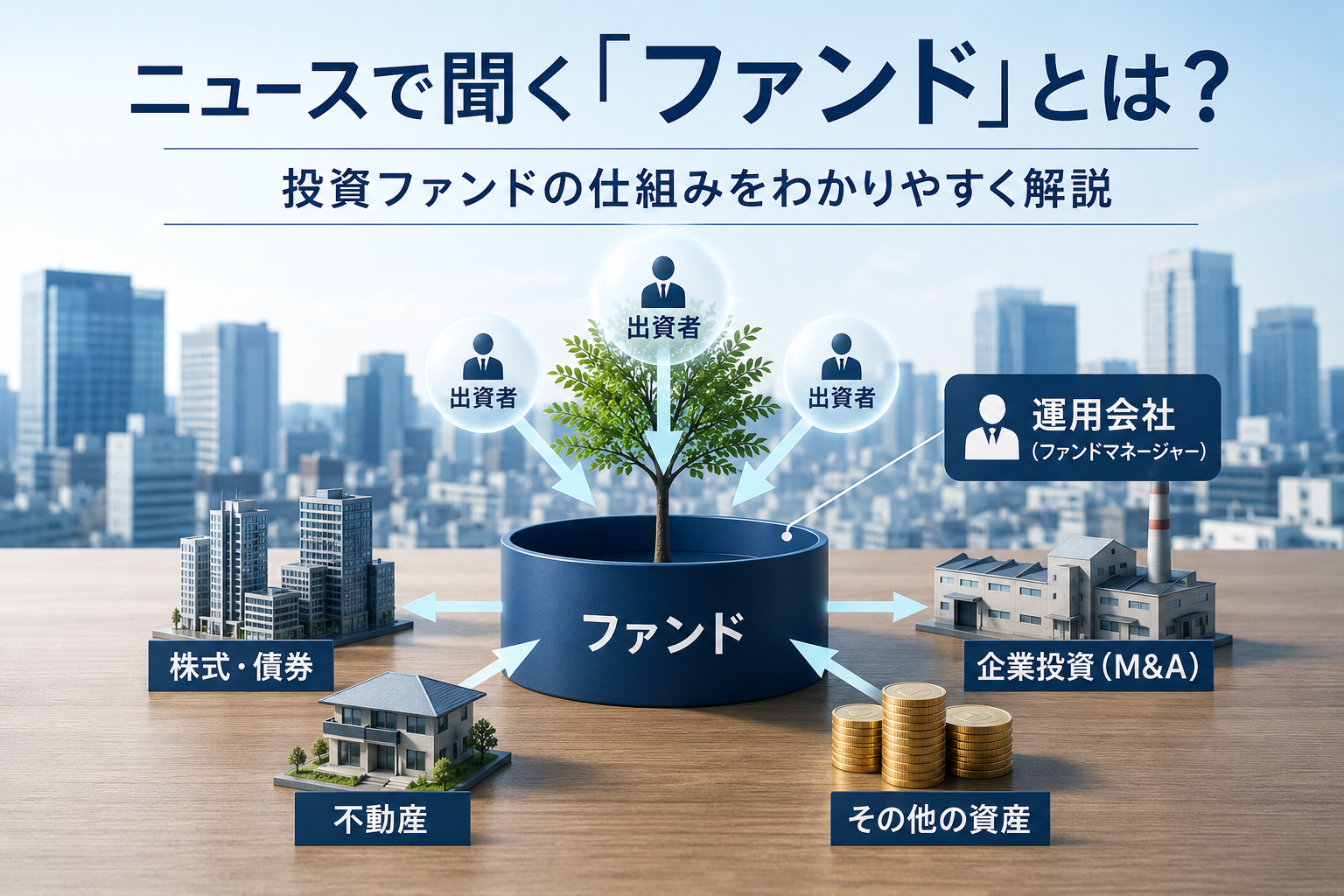 ニュースで聞く「ファンド」とは?投資ファンドの仕組みをわかりやすく