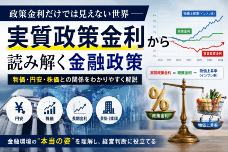 政策金利だけでは見えない世界──実質政策金利から読み解く金融政策