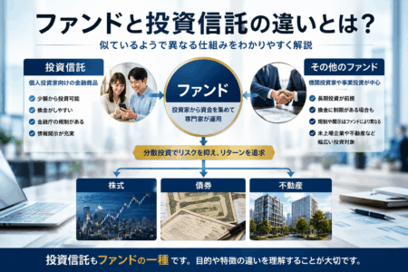 ニュースで聞く「ファンド」と投資信託の違いとは？似ているようで異なる仕組みを解説