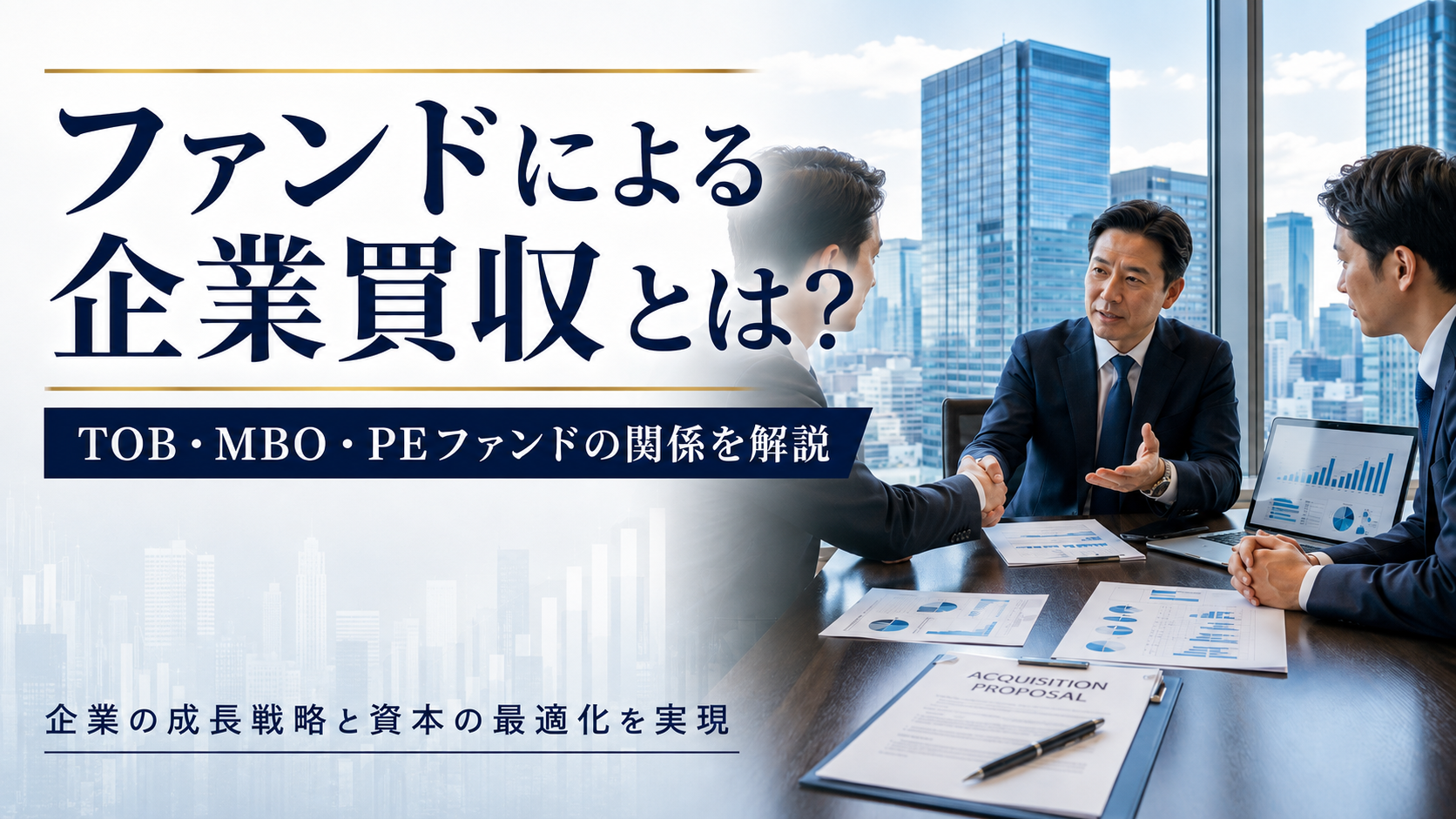 ファンドによる企業買収とは?ニュースで聞くTOB・MBO・PEファンドの関係を解説