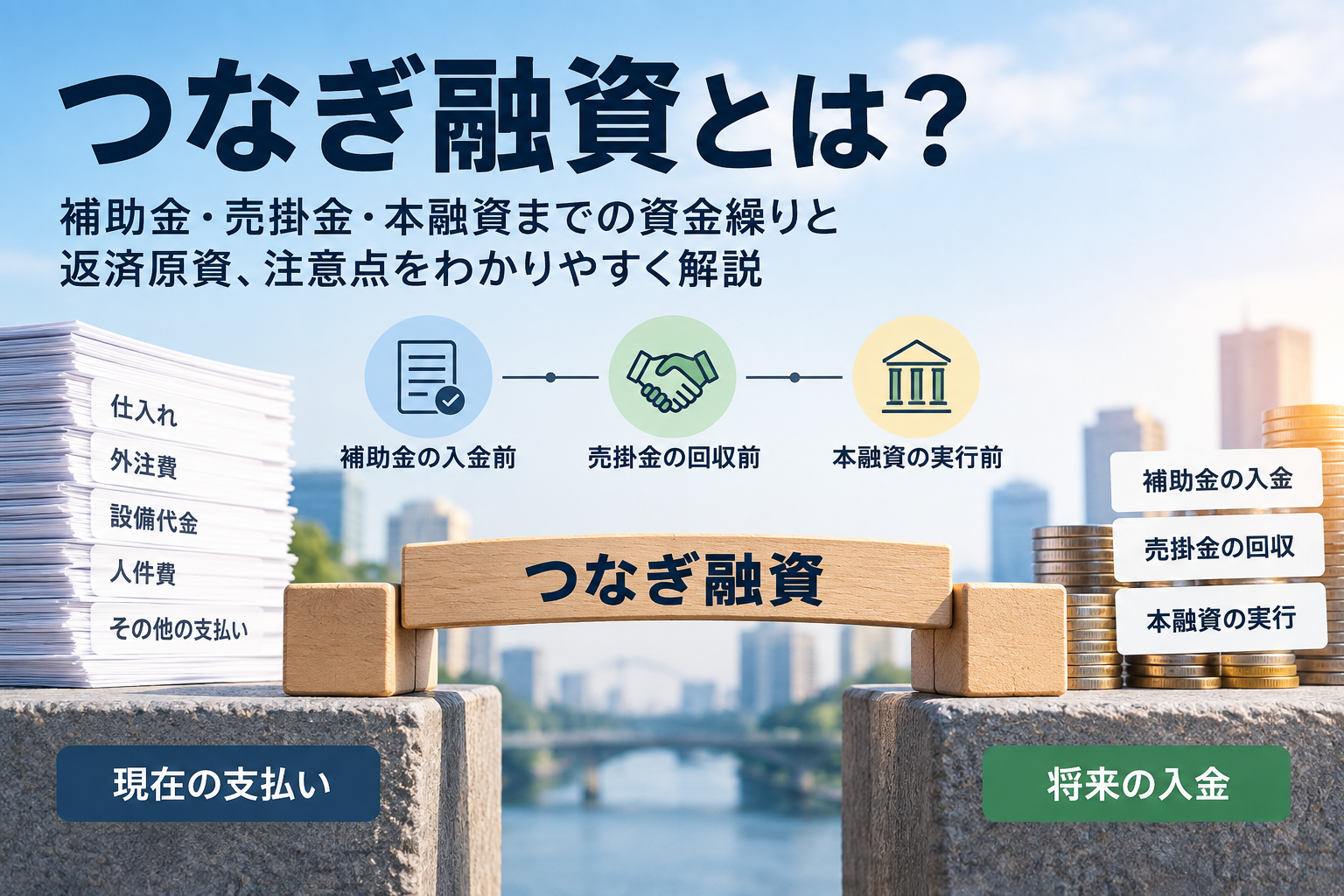 つなぎ融資はどんなときに使う？返済原資や入金遅延リスクも解説
