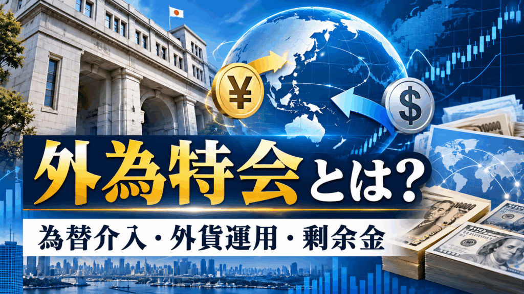 外国為替資金特別会計とは？為替介入・外貨運用・剰余金の仕組みを解説