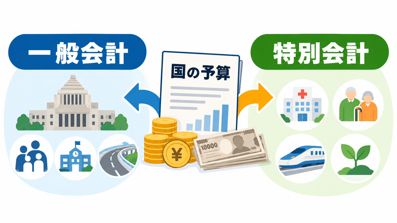 一般会計と特別会計は何が違う？国の予算の仕組みを解説